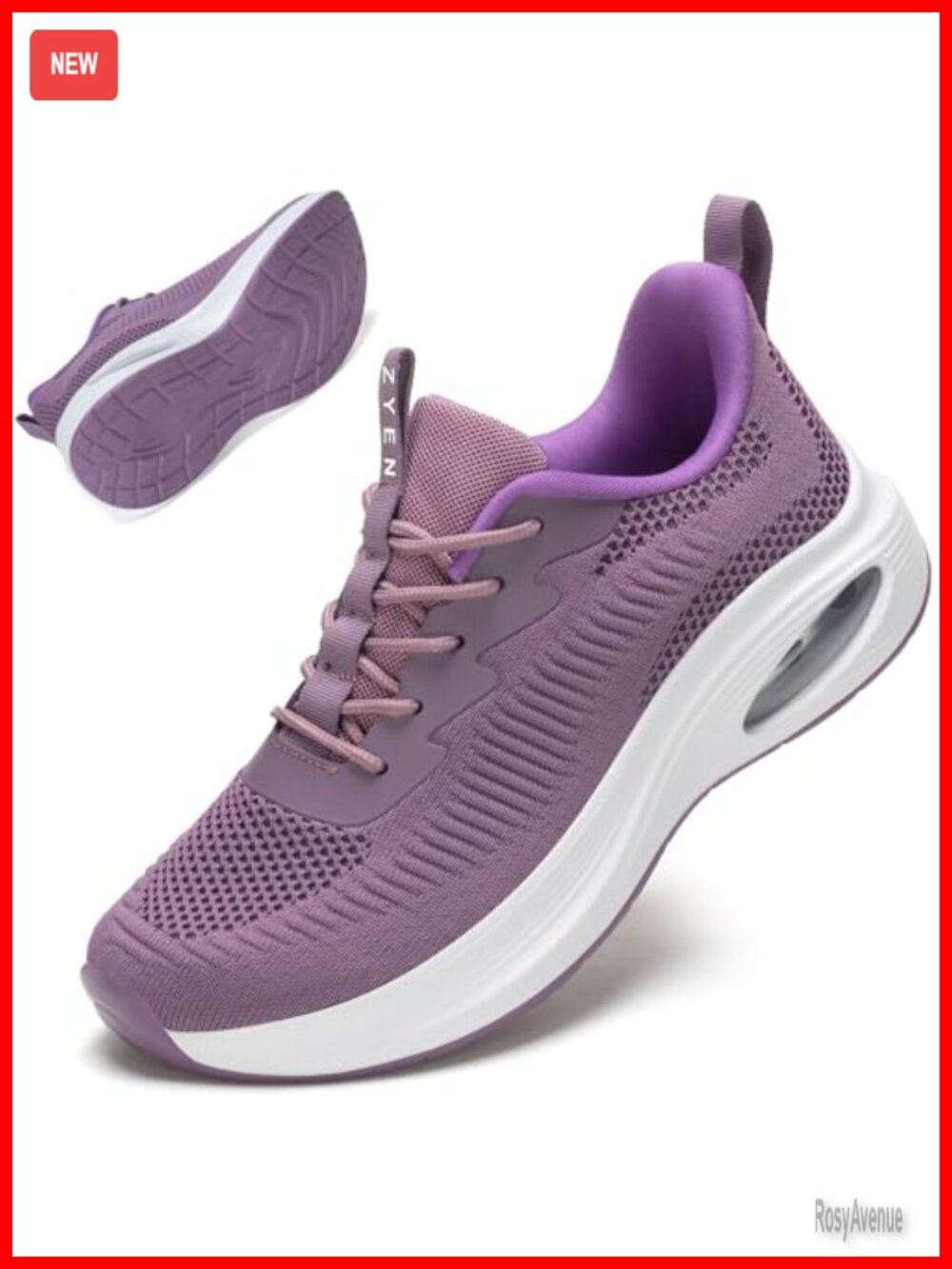 Wide Toe Box Women's Road Running Shoes Air Cushion Lightweight Breathable